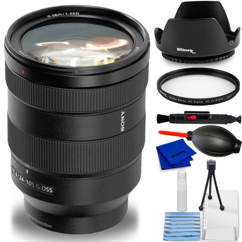 Sony FE 24-105mm f/4 G OSS Lens SEL24105G - 7PC Accessory Bundle