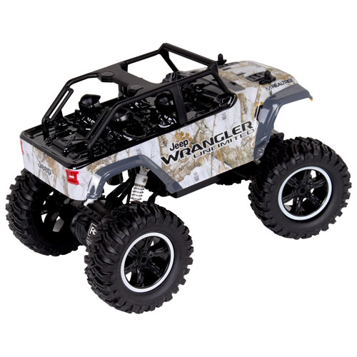 NKOK Jeep Wrangler Unlimited Realtree RC Rock Crawler 1/14 Scale (81492) - White/Brown