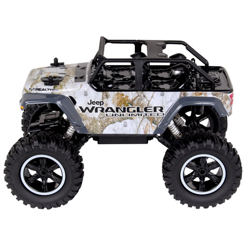 NKOK Jeep Wrangler Unlimited Realtree RC Rock Crawler 1/14 Scale (81492) - White/Brown