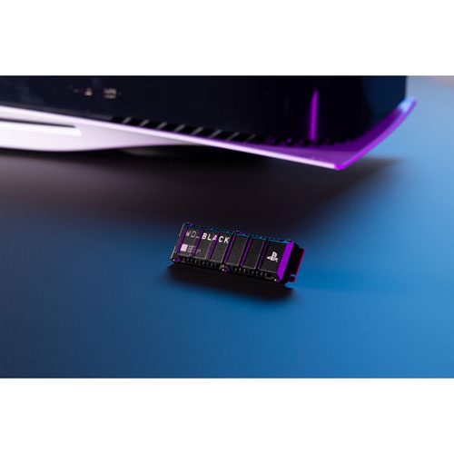 Disque SSD interne NVMe PCI-e WD_BLACK SN850P de 4 To avec dissipateur thermique - Officiellement autorisé pour la PS5