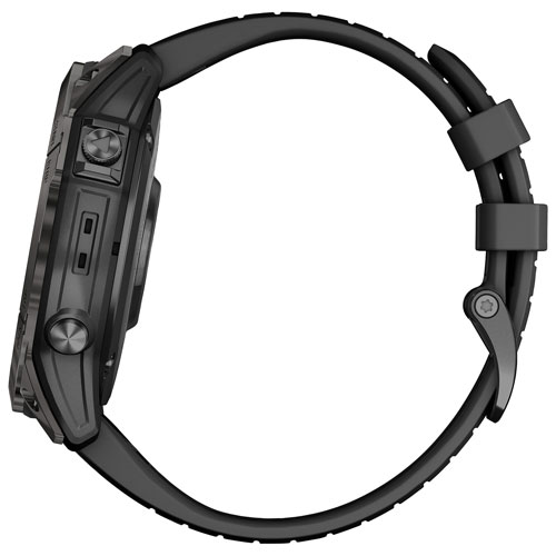 Garmin fēnix 7X Pro Sapphire Solar 51mm Bluetooth Multisport Smartwatch - Carbon Grey/Black