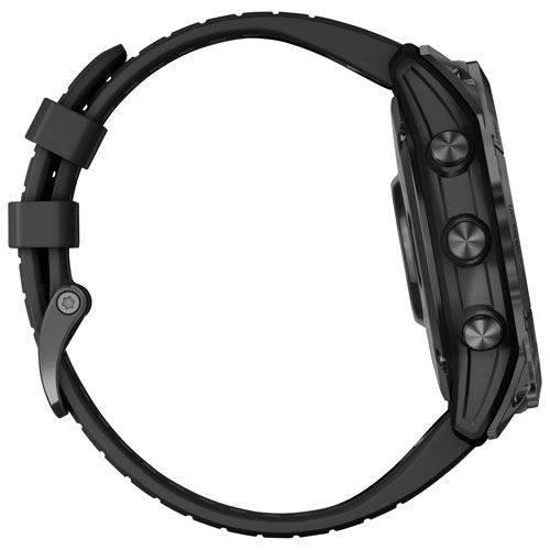 Garmin fēnix 7X Pro Sapphire Solar 51mm Bluetooth Multisport Smartwatch - Carbon Grey/Black