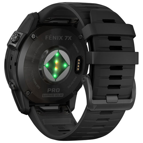 Garmin fēnix 7X Pro Sapphire Solar 51mm Bluetooth Multisport Smartwatch - Carbon Grey/Black