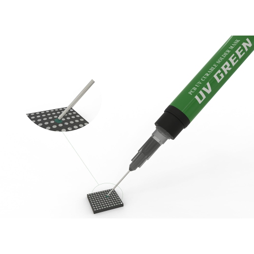 Replacement PCB UV Green Curable Solder Mask With 3pcs 6mm Super Thin Needles