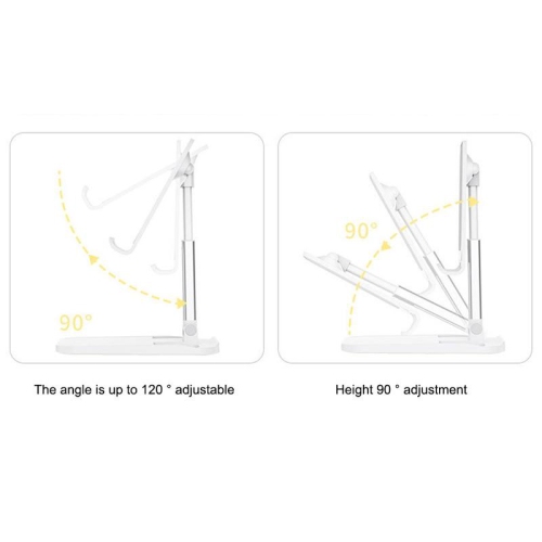 Universal Phone Holder Tablet Desktop Holder Adjustable Portable Stable Support – Black