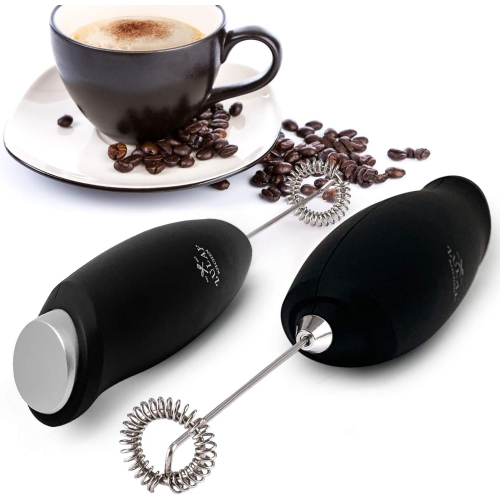 Zulay Kitchen One Touch Milk Frother - Black