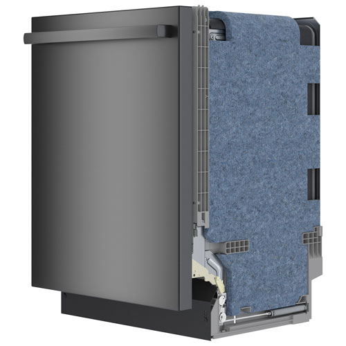 Lave-vaisselle encastrable 24 po 46 dB avec troisième panier de Bosch - Acier inoxydable noir
