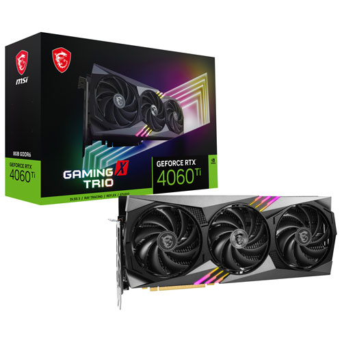 MSI GeForce RTX 4060 Ti Gaming X Trio 8GB GDDR6 Video Card | Best