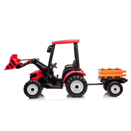 24V Rhino Tractor Ride-On for Kids with Parental RC and Wagon