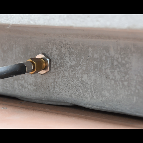 Hampton Cast Concrete Propane Fire Pit with Cover