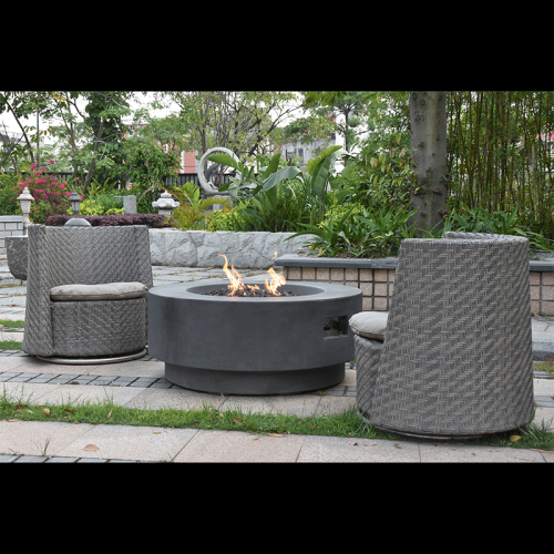 Foyer au propane rond de 40 po Ross avec housse