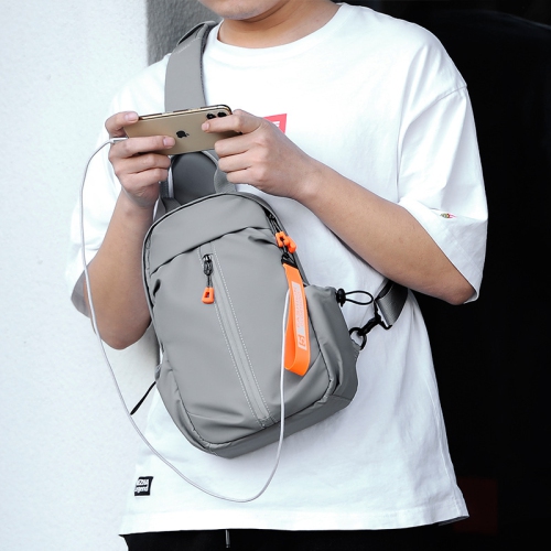 navor Multipurpose Sling Bag Backpack for Men Women, Small Cross Body Lightweight Bag with USB Port & Headphone Hole for Hiking, Traveling, Outdoor