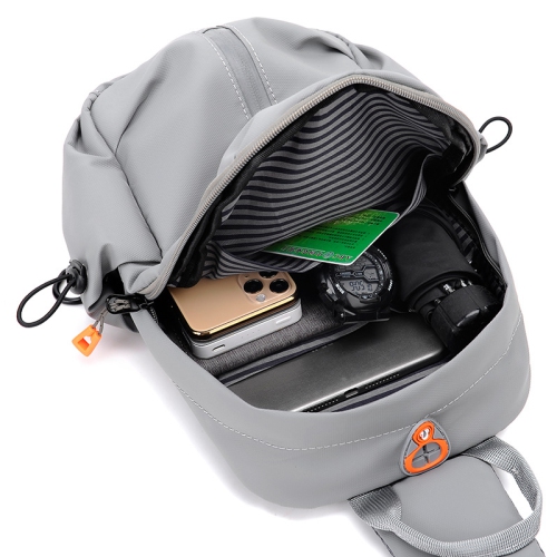 navor Multipurpose Sling Bag Backpack for Men Women, Small Cross Body Lightweight Bag with USB Port & Headphone Hole for Hiking, Traveling, Outdoor