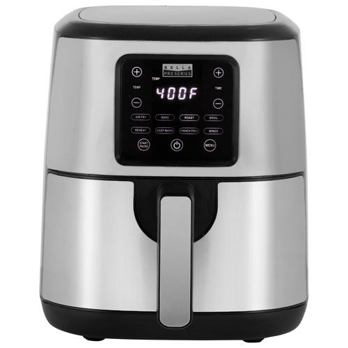 Bella Pro Touchscreen Air Fryer - 4.0L - Stainless Steel - Only at Best Buy