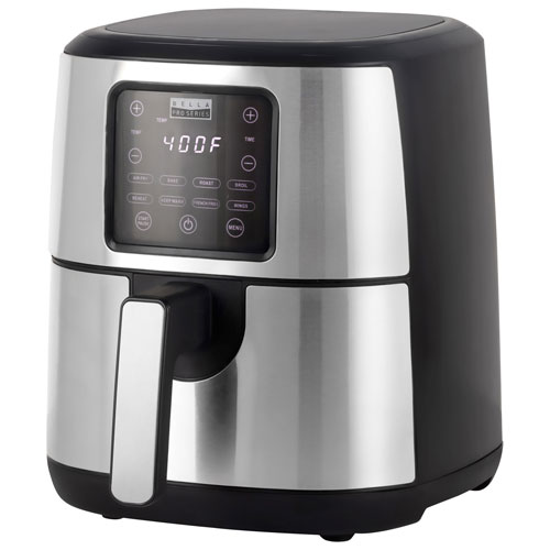 Bella Pro Touchscreen Air Fryer - 4.0L - Stainless Steel - Only at Best Buy