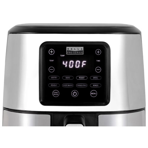 Bella Pro Touchscreen Air Fryer - 4.0L - Stainless Steel - Only at Best Buy