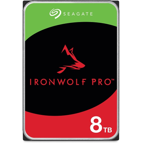 SEAGATE  Ironwolf Pro 8Tb Enterprise Nas Internal HDD – Cmr 3.5 Inch SATA 6GB/s 7200 Rpm 256Mb Cache for Raid Network Attached Storage, Rescue