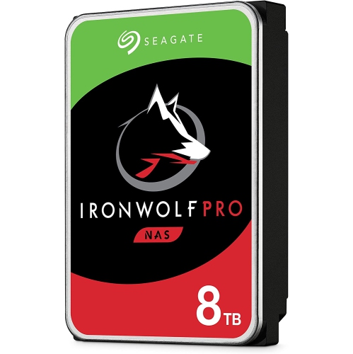 Disque dur interne NAS d’entreprise 8 To IronWolf Pro de Seagate – SATA 3.5 po 6 Gb/s 7200 tr/min 256 Mo de mémoire cache pour le stockage en réseau