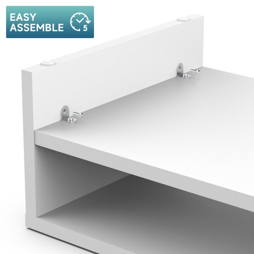 FITUEYES Wood 2 Tiers Monitor Stand Riser, 16.7 Inch Desktop Shelf Storage Organizer, Ergonomic Desk & Tabletop Organizer Desktop Stand for Laptop,