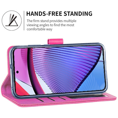 XCRS Folio Magnetic Wallet Cover, PU Leather Pouch with Card Slot and Stand Case for Motorola Moto G Power 5G.