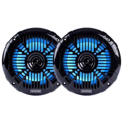 MEMPHIS AUDIO  Mxa602Slb 6.5″ 2-Way Led Powersports Speakers – In Black