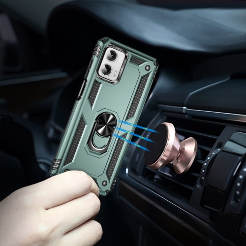 XCRS Dual-Layer Slim Design Armor Protection Cover, Built-in Magnetic Ring, 360 ° Rotating Kickstand for Hands-Free View, Drop Protection Case for