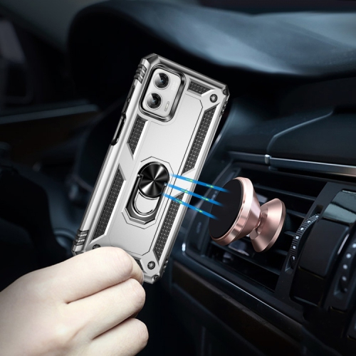 XCRS Dual-Layer Slim Design Armor Protection Cover, Built-in Magnetic Ring, 360 ° Rotating Kickstand for Hands-Free View, Drop Protection Case for