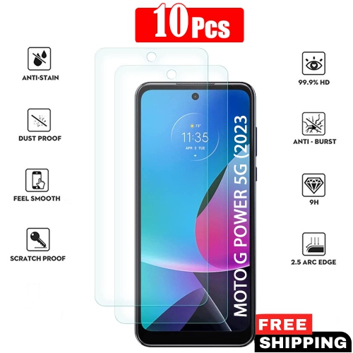 XCRS  Tempered Glass, With Accurate Touch, Screen Protector for Motorola Moto G Power 5G (2023) [Pack Of 10]