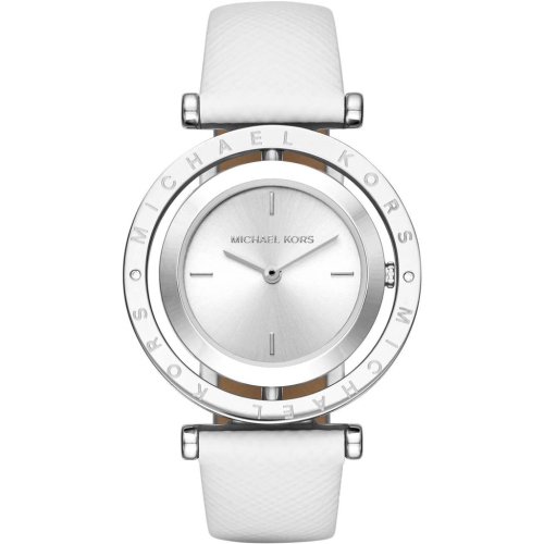 Michael kors leather strap watch clearance women's