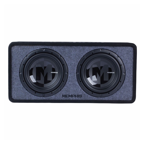 Memphis Audio PRXE12D1 Power Reference 1-Ohm Dual 12” Loaded Subwoofer Enclosure