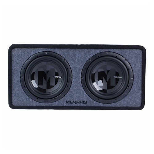 Memphis Audio PRXE12D2 Power Reference 2-Ohm Dual 12” Loaded Subwoofer Enclosure