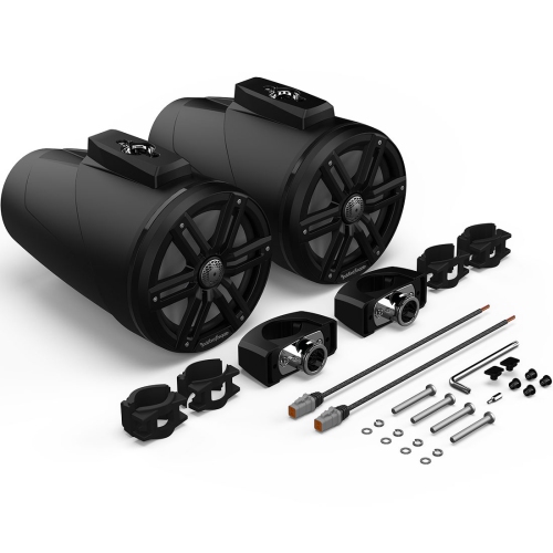 Haut-parleurs verticaux Optix Wake de couleur 8 po Fosgate M2WL-8B de Rockford – Noir – paire