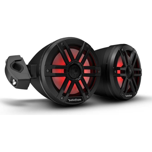 Haut-parleurs portatifs Optix Motorsport couleur de 6.5 po Fosgate M1WL-65MB de Rockford – Noir – paire