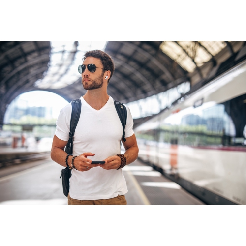 JVC HA-A7T2-W - Gumy In-Ear Headphones, Bluetooth 5.3, Charging Box and Touch Controls, White