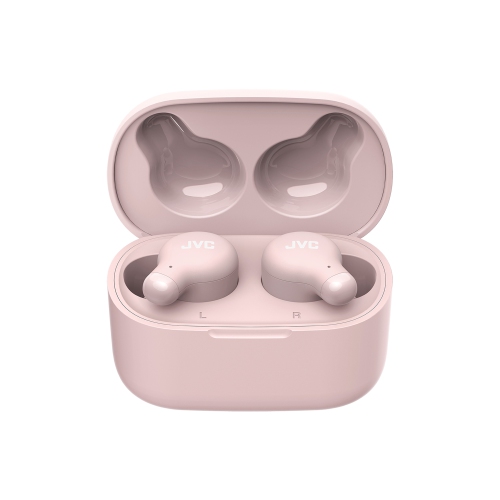 JVC HA-A18T-P - Marshmallow In-Ear Headphones, Bluetooth 5.3, With Charging Box and Touch Controls, Pink