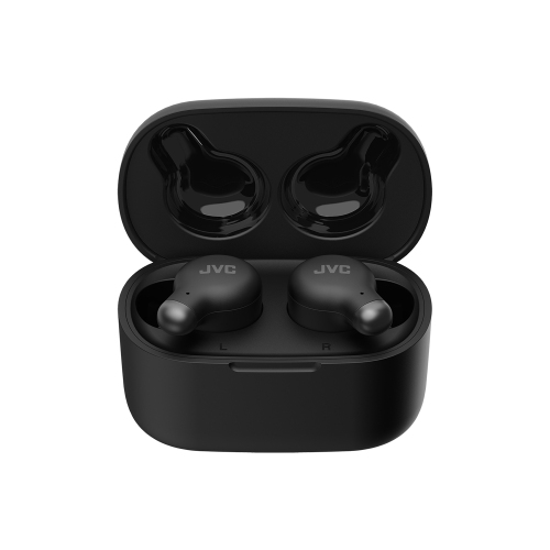 JVC HA-A25T-B - Marshmallow In-Ear Headphones with Noise Cancellation, Bluetooth 5.3, Charging Case and Touch Controls, Black
