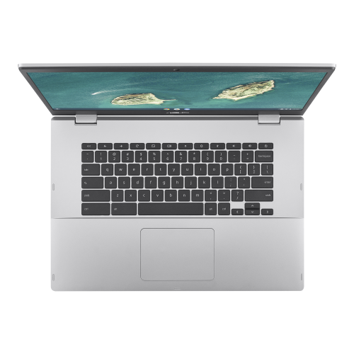ASUS Chromebook CX1 Laptop, 15.6" HD Anti-glare Display, Intel Celeron N5100 Processor, 64GB eMMC Storage, 4GB RAM, ChromeOS, Transparent Silver,