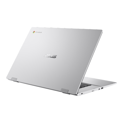 ASUS Chromebook CX1 Laptop, 15.6" HD Anti-glare Display, Intel Celeron N5100 Processor, 64GB eMMC Storage, 4GB RAM, ChromeOS, Transparent Silver,