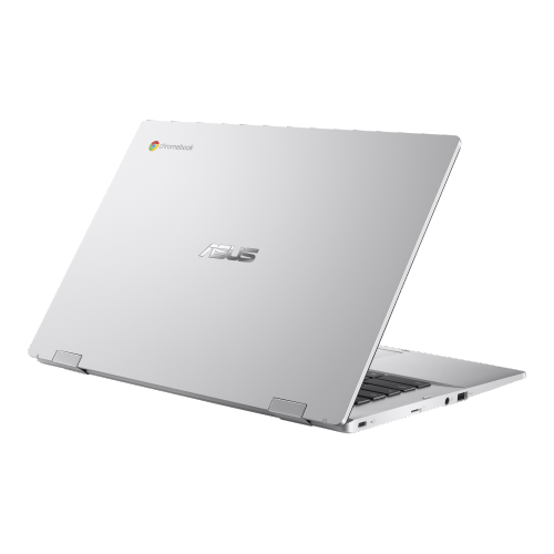 ASUS Chromebook CX1, 14" FHD NanoEdge Display, Intel Celeron N5100 Processor, 64GB eMMC, 4GB RAM, ChromeOS, Transparent Silver, CX1400CKA-DH02-CB