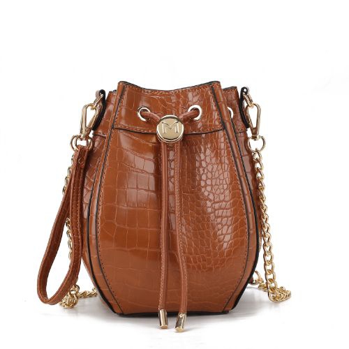 MKF Collection Cassidy Crocodile Embossed Vegan Leather Women’s Hobo Bag by Mia K