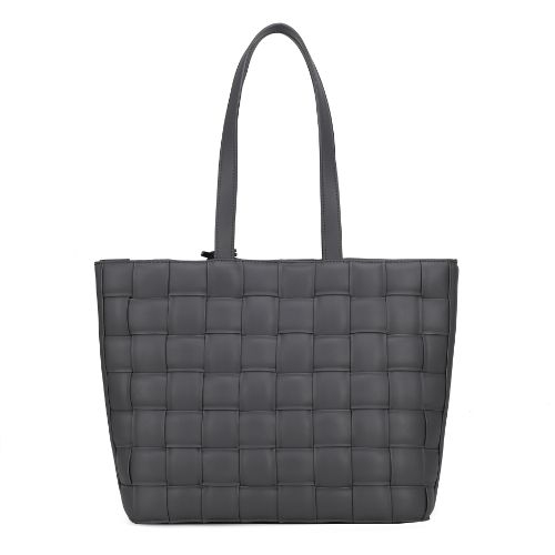 Rowan Woven Vegan Leather Women’s Tote Bag by Mia K