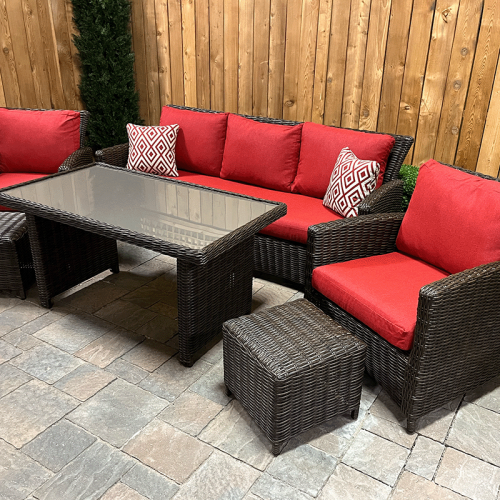 THINK PATIO  Mont Lexington 6 Piece Deep Seating Conversation Set