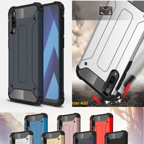 Brushed Metal Case for Samsung Galaxy A20 Rugged Cover