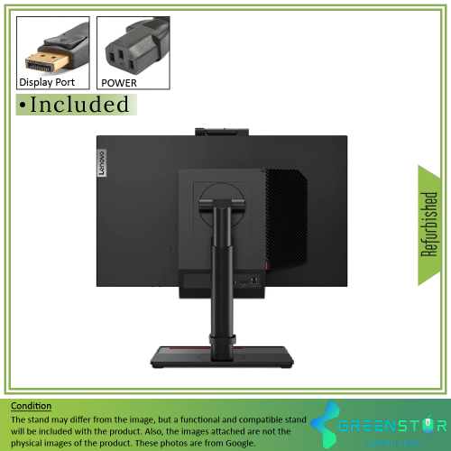 Lenovo ThinkCentre 21.5" 1080p HD IPS LCD Monitor (TIO22Gen3) by LENOVO THINKCENTRE - Refurbished condition - Image 4