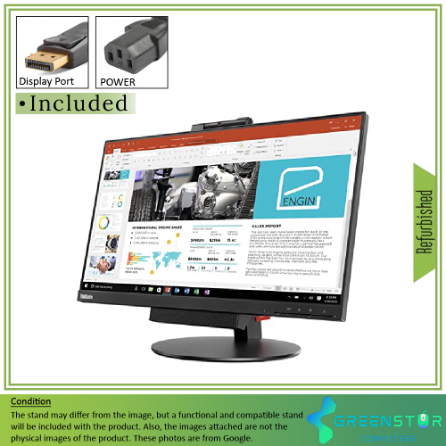 Lenovo ThinkCentre 21.5" 1080p HD IPS LCD Monitor (TIO22Gen3) by LENOVO THINKCENTRE - Refurbished condition - Image 5