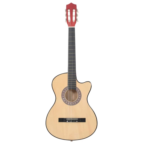 Guitare en pan coupé Western Acoustic de VidaXL avec 6 cordes 38 Basewood