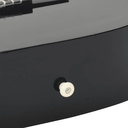 Ensemble de 8 pièces pour débutants en guitare classique VividaXL, noir, 3/4 36 po