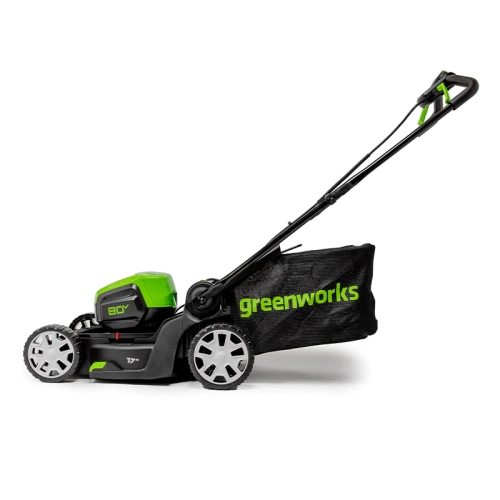 Greenworks 80V 17" Brushless Lawn Push Mower, 2.0Ah Battery and Charger Included