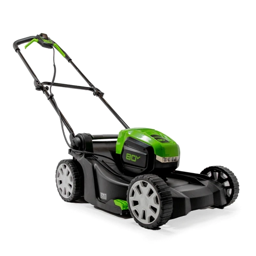 Greenworks 80V 17" Brushless Lawn Push Mower, 2.0Ah Battery and Charger Included