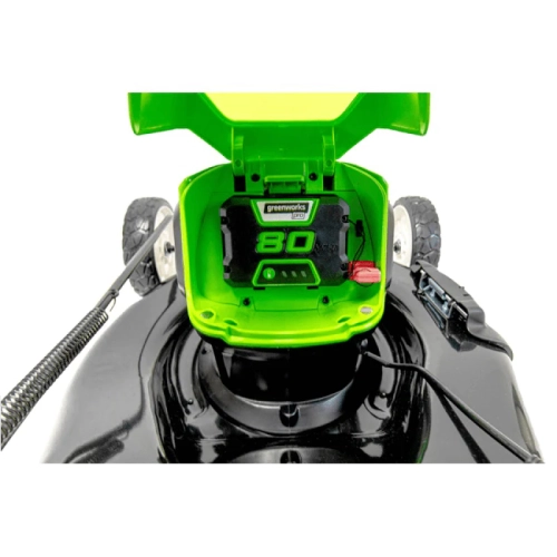 Greenworks 80V 21" Brushless Cordless Push Lawn Mower,2.0 Ah Batteries and Charger Included [75+ Compatible Tools]